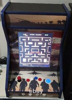 Military Appreciation Table Top Arcade Machine with 412 Games WITH Track Ball