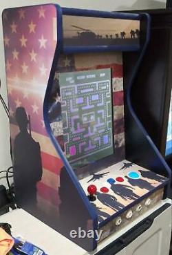 Military Appreciation Table Top Arcade Machine with 412 Games WITH Track Ball