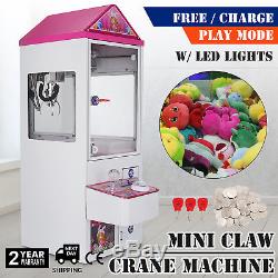 Mini Claw Crane Machine Candy Toy Grabber Catcher Carnival Charge Play Mall