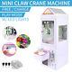 Mini Claw Crane Machine Candy Toy Grabber Catcher Carnival Charge Play Mall 110v
