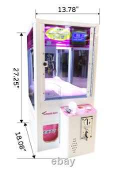 Mini Claw Crane Machine Coin Operated Games Arcade Games Machine for sale-White