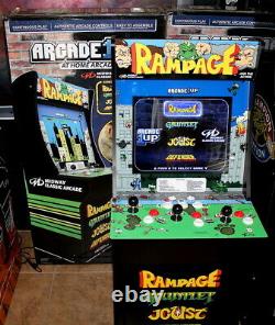 Mint Arcade1Up Rampage Arcade Machine with Defender, Joust, Gauntlet