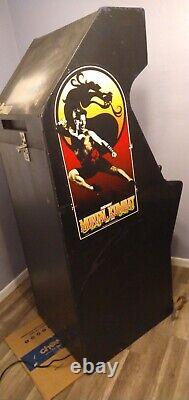 Mortal Kombat II original Arcade Machine in Mortal Kombat I case. MK2 in MK1