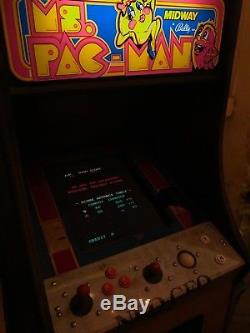 Ms. PacMan Arcade Machine plays sixty classic games-multigame 60 in 1 cabinet