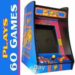 Ms PacMan Bartop Arcade Machine, Multicade with60 Game Jamma Board & 19 Monitor