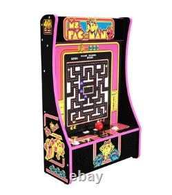 Ms. Pac-Man 40th Anniversary Retro Arcade Game Machine, Joystick, 17 Inch Screen