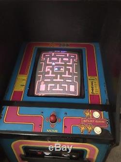Ms Pac Man Arcade Video Game Machine Coin Operated Free Play Bally Midway PACMAN