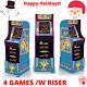 Ms Pacman Arcade Machine With Riser Retro Arcade Cabinet Arcade 1up New 4 Games