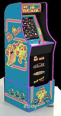 Ms Pacman Arcade Machine with Riser Retro Arcade Cabinet New 4 Games