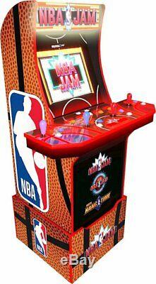 NBA JAM Arcade1Up Retro Gaming Cabinet Machine with Riser Per-Order SHIPS 7/28/20