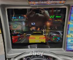 NEED FOR SPEED UNDERGROUND Arcade Sit Down Driving Racing Video Game 24 LCD -U1