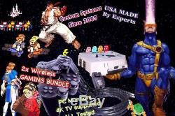 NEO GEO X-Arcade Machine SNES N64 MAME Console USA! 2x Wireless HD Bundle