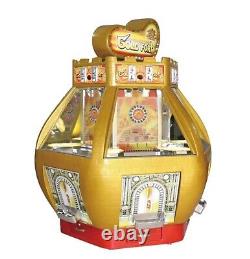 NEW 6 Player Coin Pusher Arcade Game Machine Gold Fort Casino Premium RARE