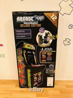 NEW Arcade1Up 12 in 1 Deluxe Edition Centipede Asteroids Arcade Machine With Riser
