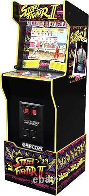 (NEW) Arcade1Up Street Fighter II Capcom Legacy Edition Arcade Machine withRiser