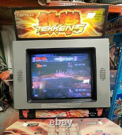 Namco TEKKEN 5 Full Size 2 Player Fighting Arcade Video Game Machine! WORKING