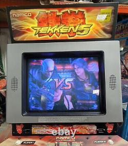 Namco TEKKEN 5 Full Size 2 Player Fighting Arcade Video Game Machine! WORKING