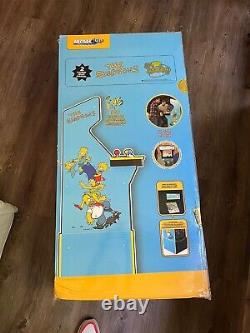 New In Box Arcade1Up The Simpsons Arcade Machine +Light-up Marquee & Riser