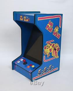 New Ms. Pac-Man Upright Bartop/Tabletop Arcade Machine With 60 Classic Games