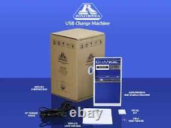 New Wave Toys, USB Charge Machine, 8.5 Tall Blue Charge Up to Six Devices
