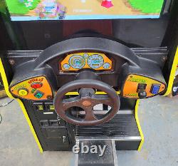 Nickelodeon Nicktoons Racing Arcade Sit Down Driving Racing Video Arcade 27 LCD