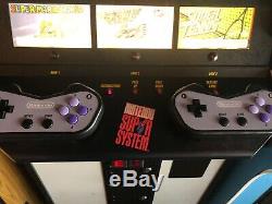 Nintendo Super System Arcade Machine Cabinet w Super Mario Tennis and F-Zero