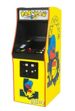 Official Pac-Man 1/4 Scale Arcade Cabinet Machine & Coin 16.9 Backlit NEW- READ