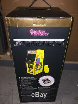 Official Pac-Man 1/4 Scale Arcade Cabinet Machine & Coin 16.9 Backlit NEW- READ
