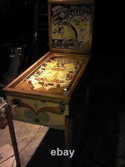 Old Pinball 1949 Chicago Temptation Machine-Great Pin Ball Action
