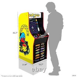 PAC-MAN Classic Arcade Game, Built for Your Home, 4 Feet Tall Stand-Up Cabinet