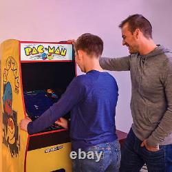 PAC-MAN Deluxe Arcade Game, Built for Your Home, with 5-Foot-Tall Full-Size Stan