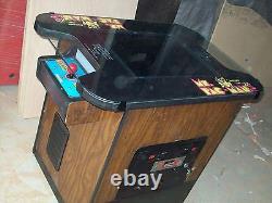 PAC-MAN or Mrs. Restored Original Cocktail Table Video Arcade Game with Warranty