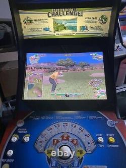 PGA Tour Golf Team Challenge Arcade Golf Video Game Machine FORE! 32 Inch LCD