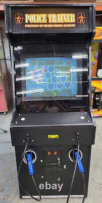 POLICE TRAINER Full Size Arcade Gun Shooting Video Game Machine WORKS GREAT #2