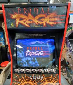 PRIMAL RAGE Full Size Fighting Arcade Video Game Machine! WORKS GREAT