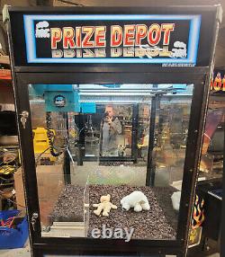 PRIZE DEPOT Claw Crane Prize Redemption Full Size Arcade Machine WORKING! #18
