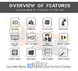 Pandora Box II 3D 2650 Games Double Stick Arcade Console Machine RetroGame HDMI