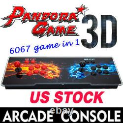 Pandora's Box 6067in1 Game 2D/3D Machine Stick Arcade Classical Video Console NY