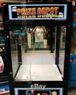 Prize Depot Crane Claw Stuffed Animal Prize Arcade Machine! Coins or Free Play