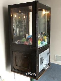 RARE Antique Balles Bros. Claw Arcade Game Digger Carnival Game Machine WORKING