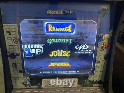 Rampage Gauntlet Joust Defender arcade1up With Riser Arcade 1up Machine