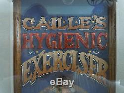Rare Caille Hygienic Exerciser Coin-Op Penny Arcade Lung Strength Tester Machine