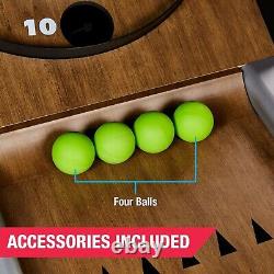 Roll Ball Game 10ft Indoor Arcade Game w Scorer + LED Lights + Arcade Sounds