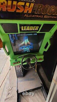 Rush the Rock Sit Down Driver Video Arcade Game, Atlanta, (working Parts machine)