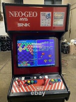 SNK Neo Geo 2 Slot MVS Arcade Video Game Machine Metal Slug 2 Puzzle Bubble