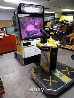 SUPER Nice 1999 Sega L. A. MACHINE GUNS deluxe video arcade game FREE SHIPPING