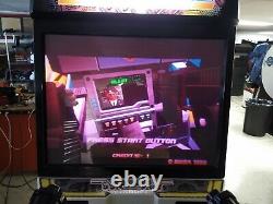 SUPER Nice 1999 Sega L. A. MACHINE GUNS deluxe video arcade game FREE SHIPPING