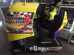 Sega DAYTONA USA 2 battle on the edge driver arcade machine WORKS