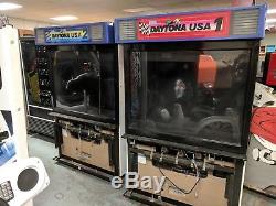 Sega Daytona USA arcade machine deluxe motion two units available arcade game