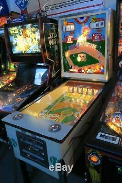 Sharp Chicago Coin Big League Pitch and Bat Coin Operated Pinball Machine